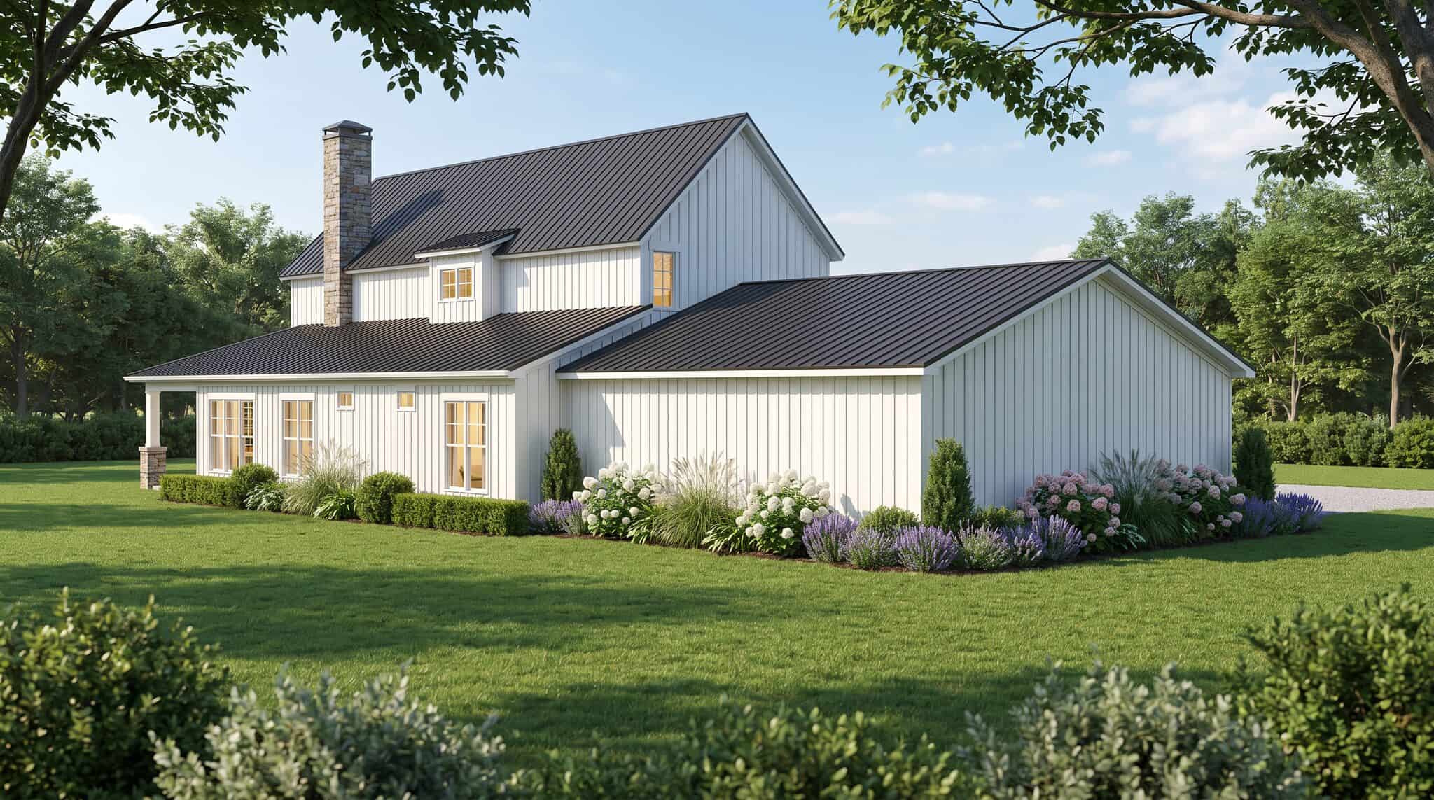 Rear View of this 3-Bedroom,2882 Sq Ft Plan -193-1418