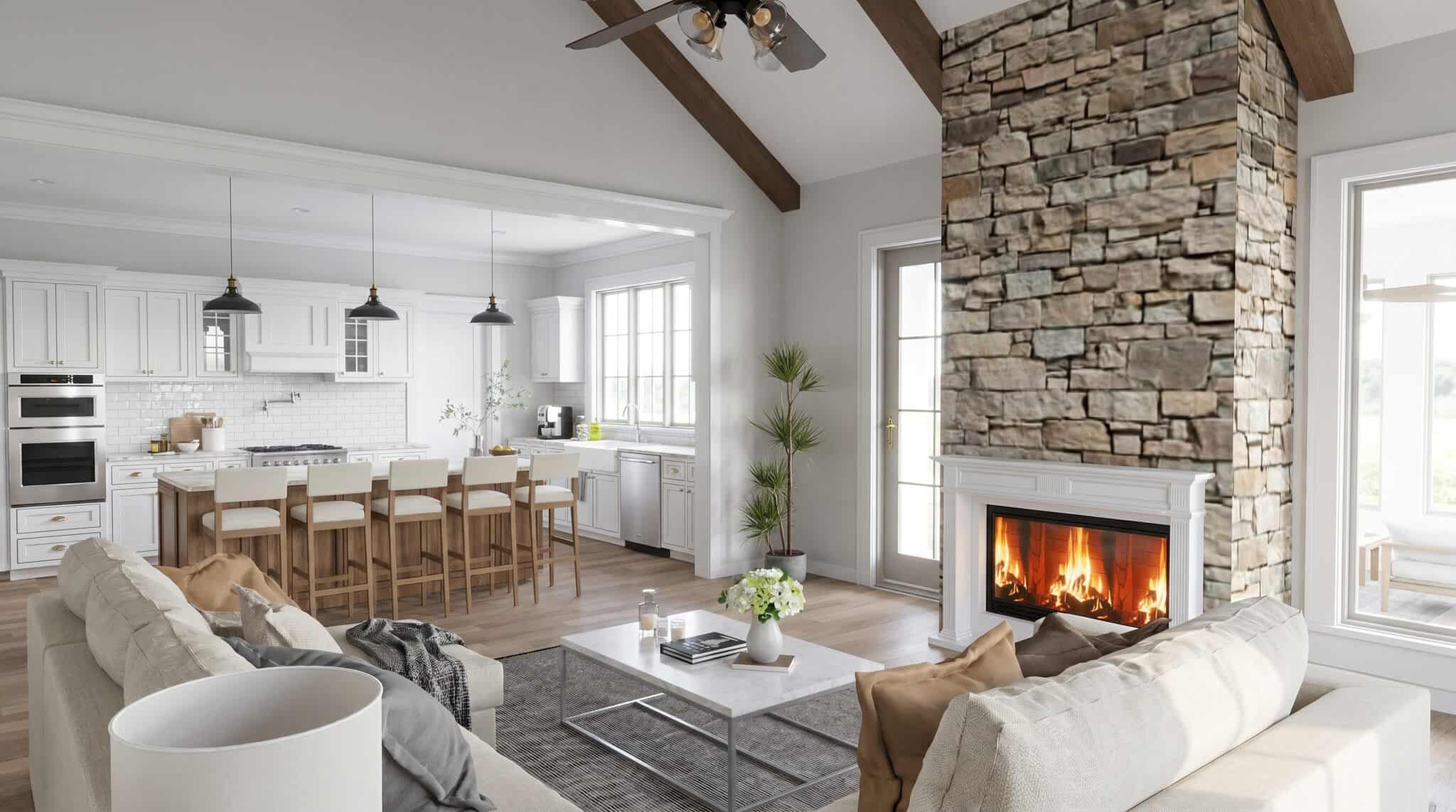 Great Room of this 4-Bedroom,3233 Sq Ft Plan -193-1419