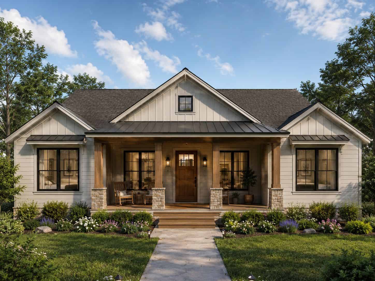 Front View of this 2-Bedroom,1430 Sq Ft Plan -193-1421