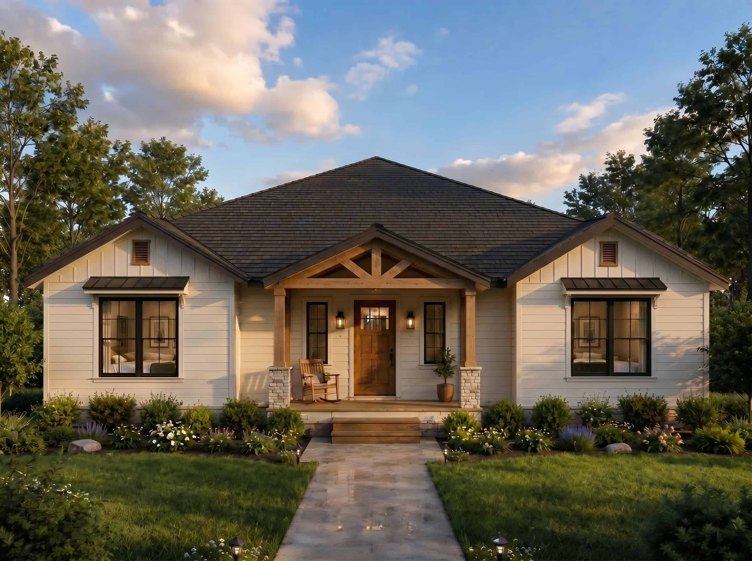 Front View of this 2-Bedroom,1430 Sq Ft Plan -193-1422