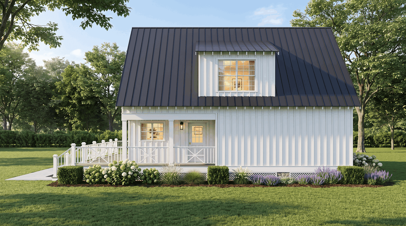 Rear View of this 2-Bedroom,1884 Sq Ft Plan -193-1423