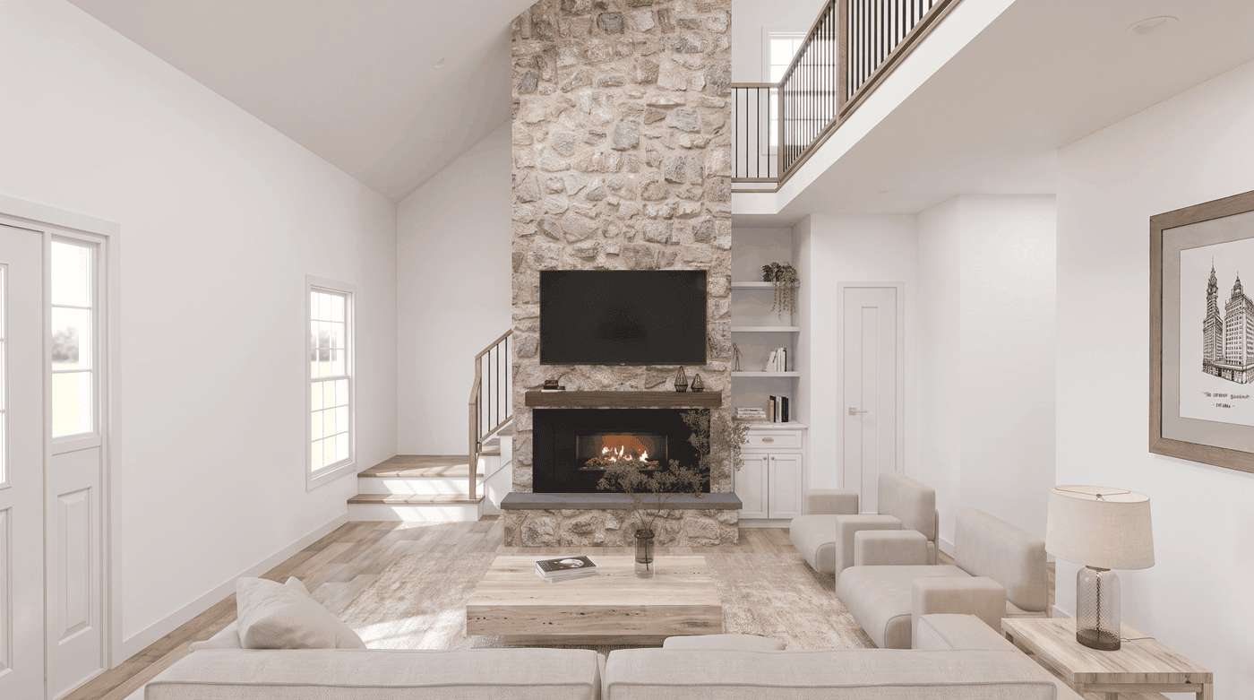 Great Room of this 2-Bedroom,1884 Sq Ft Plan -193-1423