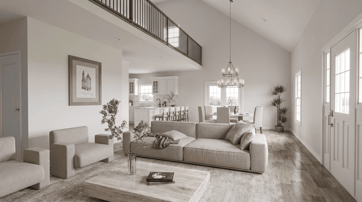Great Room of this 2-Bedroom,1884 Sq Ft Plan -193-1423