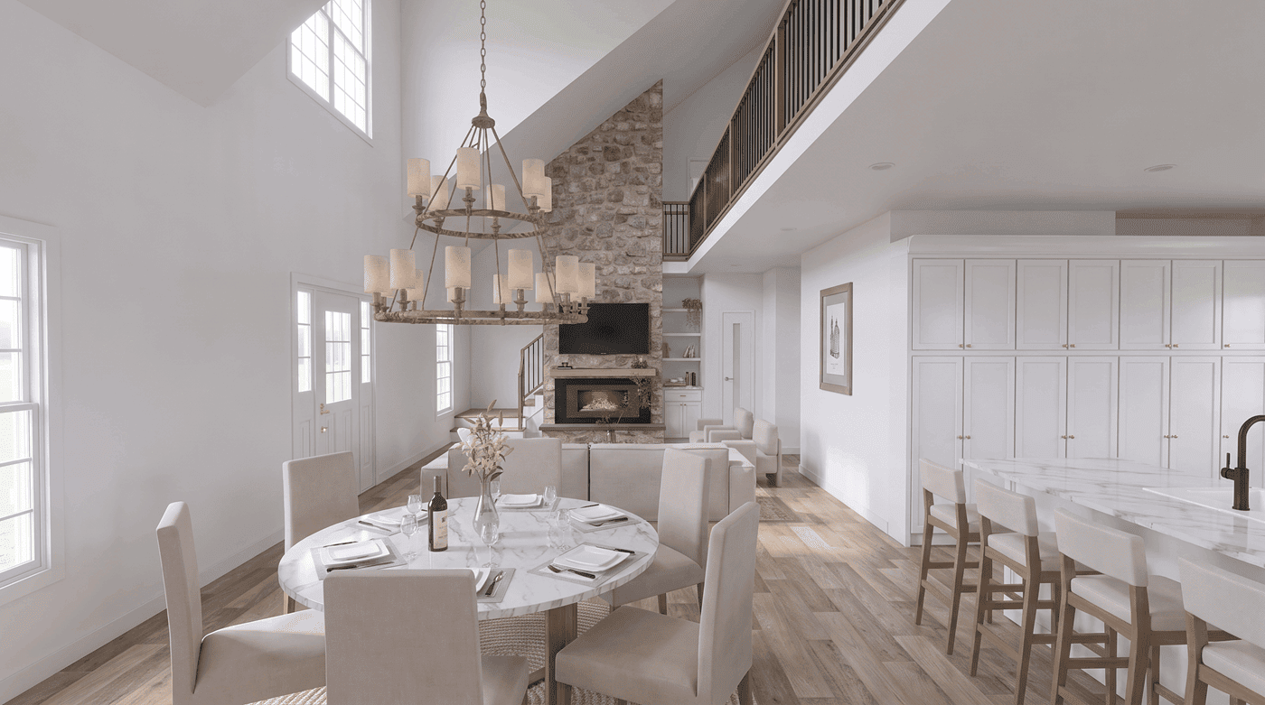 Dining Room of this 2-Bedroom,1884 Sq Ft Plan -193-1423