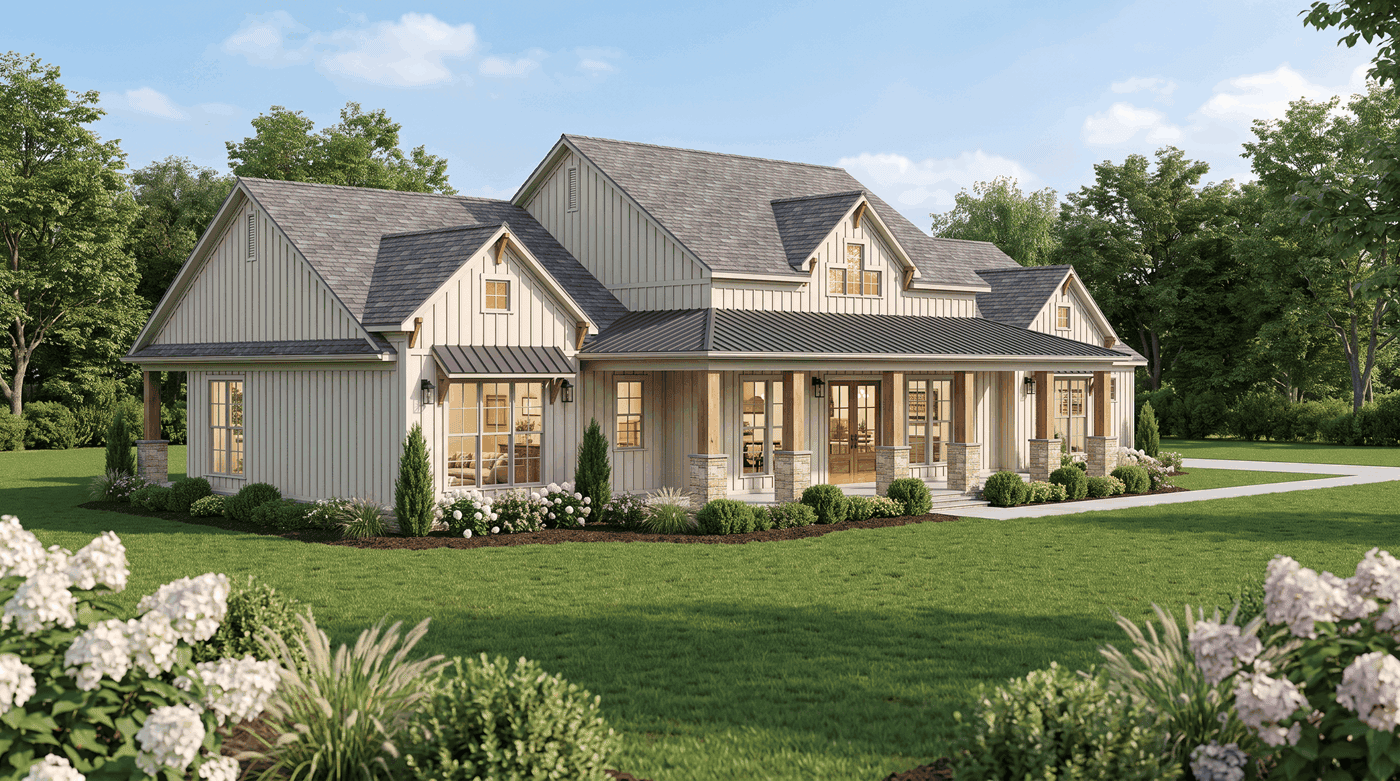 Left Side View of this 3-Bedroom,3334 Sq Ft Plan -193-1426