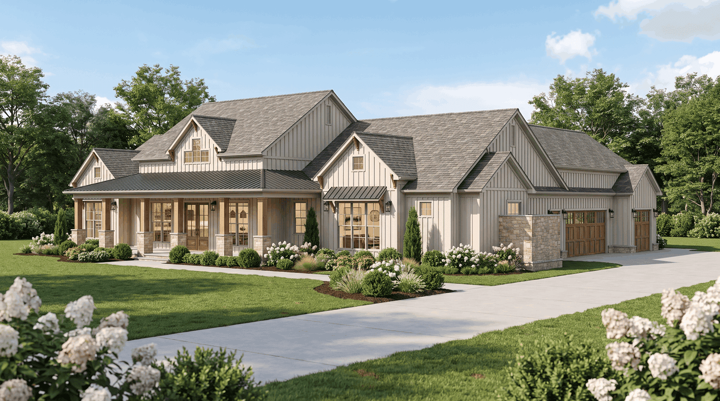 Right Side View of this 3-Bedroom,3334 Sq Ft Plan -193-1426