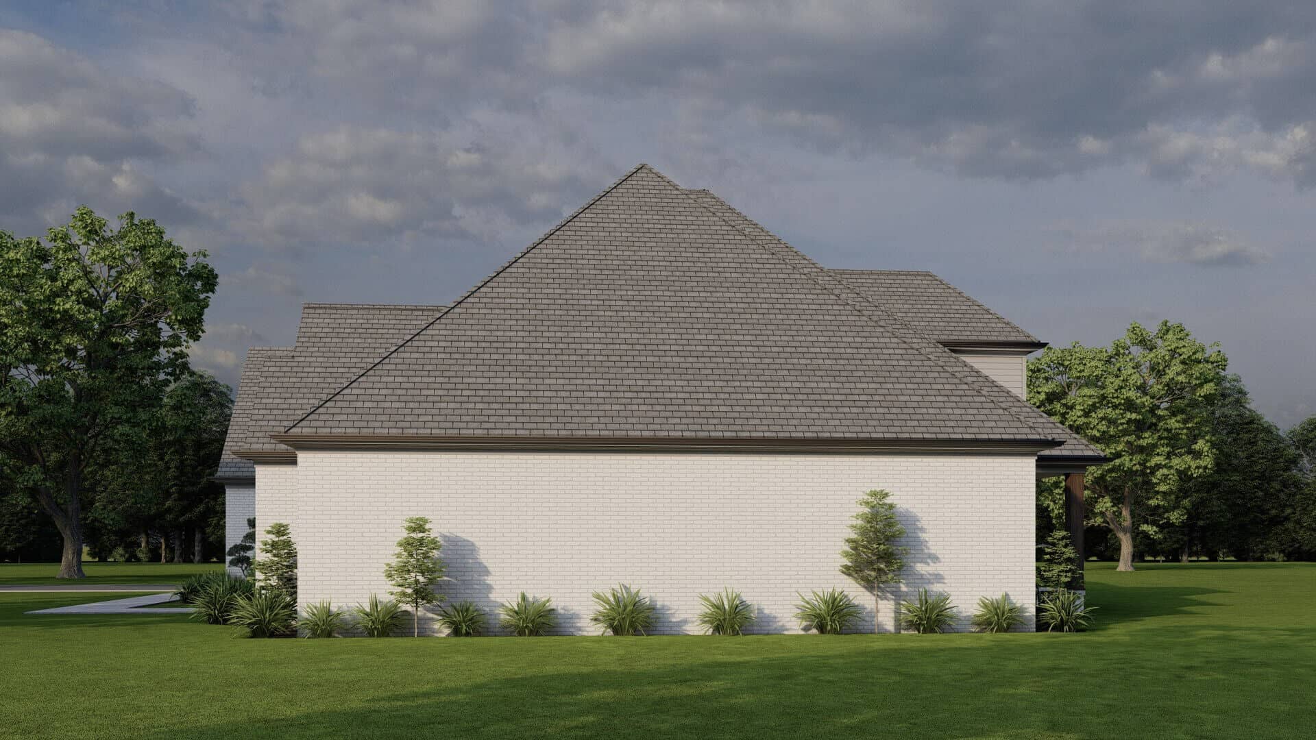 Rear View of this 3-Bedroom,3187 Sq Ft Plan -193-1428