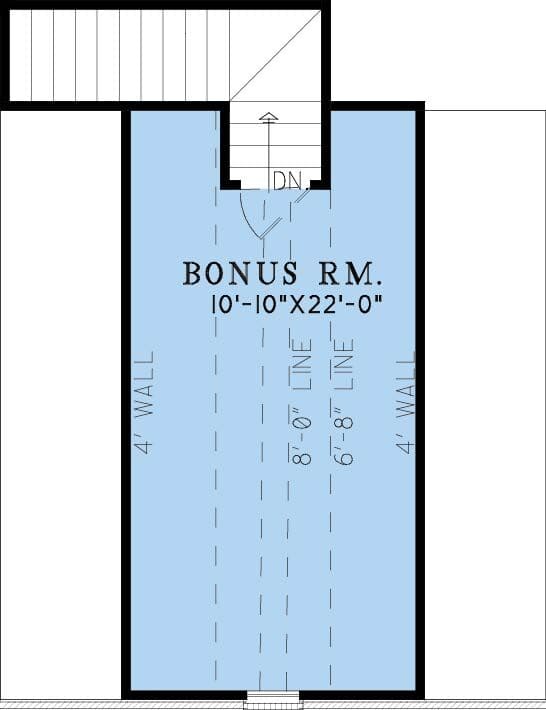 Bonus Room of Traditional Plan #193-1429
