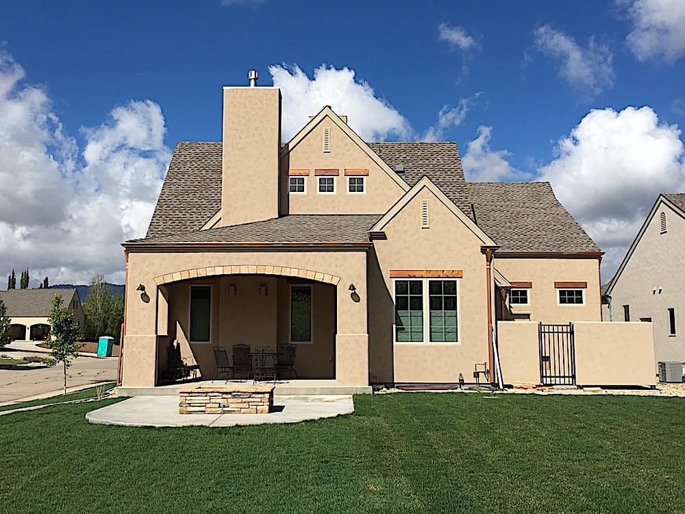 Home Plan Rear Elevation of this 4-Bedroom,2400 Sq Ft Plan -194-1002