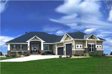 2-4 Bedroom, 2605-5205 Sq Ft Ranch House - Plan #194-1010 - Front Exterior