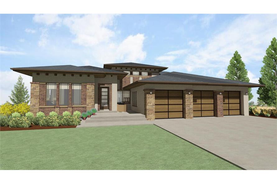 Front View of this 2-Bedroom, 2560 Sq Ft Plan - 194-1014
