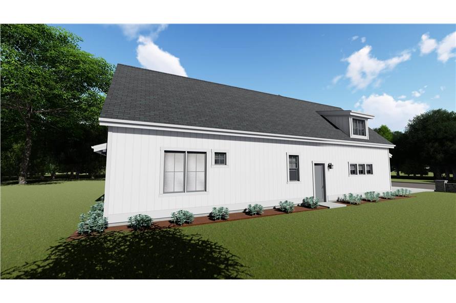Side View of this 3-Bedroom, 2576 Sq Ft Plan - 194-1020