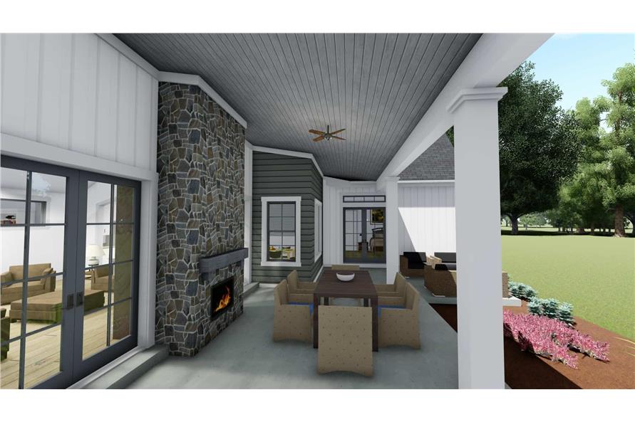 Patio of this 3-Bedroom, 2576 Sq Ft Plan - 194-1020