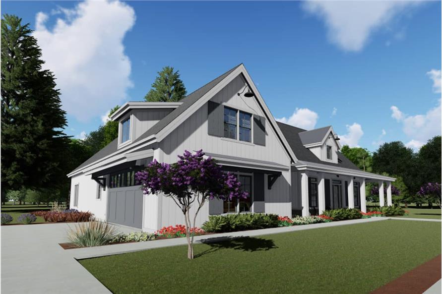Left Side View of this 3-Bedroom, 2590 Sq Ft Plan - 194-1021
