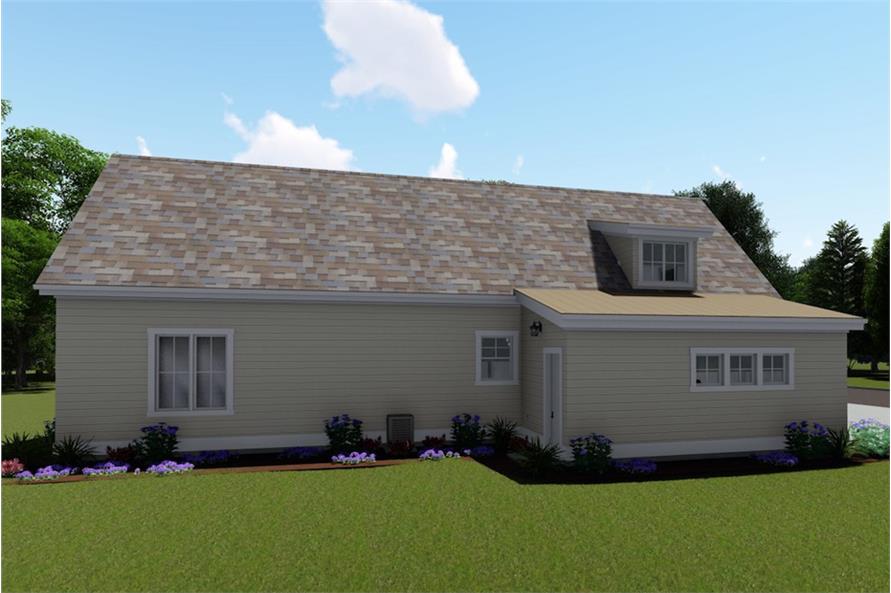 Rear View of this 3-Bedroom, 2593 Sq Ft Plan - 194-1024