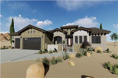 3-Bedroom, 2982 Sq Ft Ranch House - Plan #194-1035 - Front Exterior