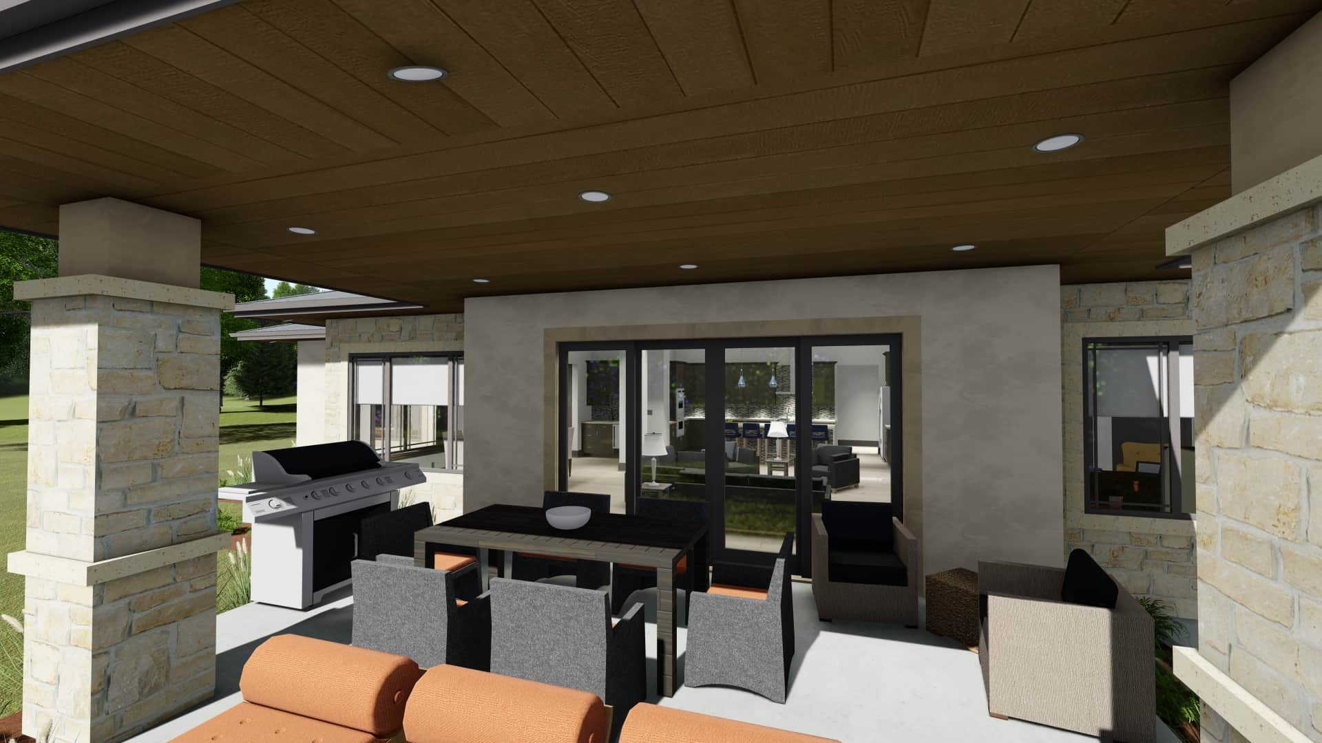 Patio of this 3-Bedroom, 3125 Sq Ft Plan - 194-1047