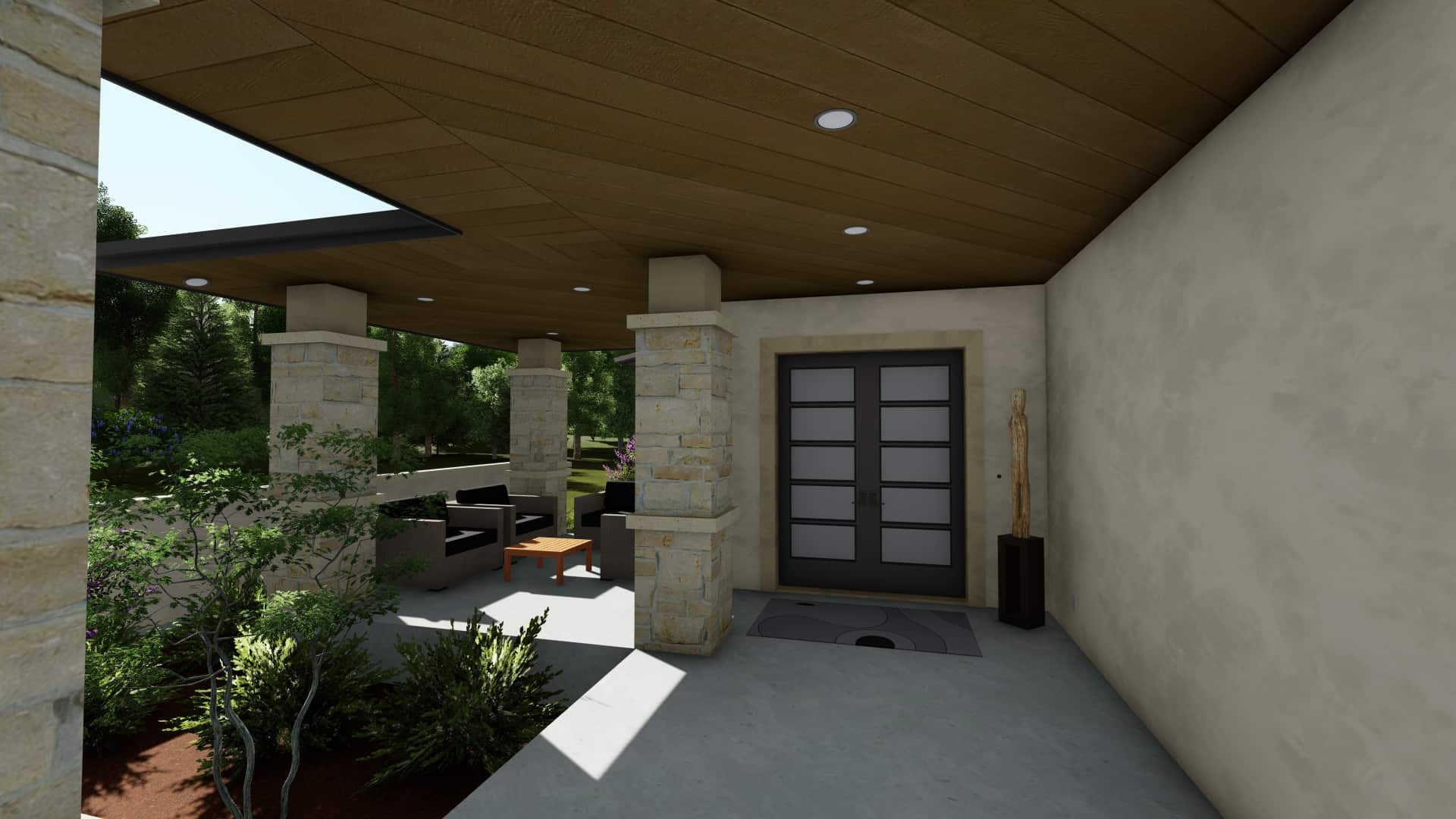 Porch of this 3-Bedroom, 3125 Sq Ft Plan - 194-1047