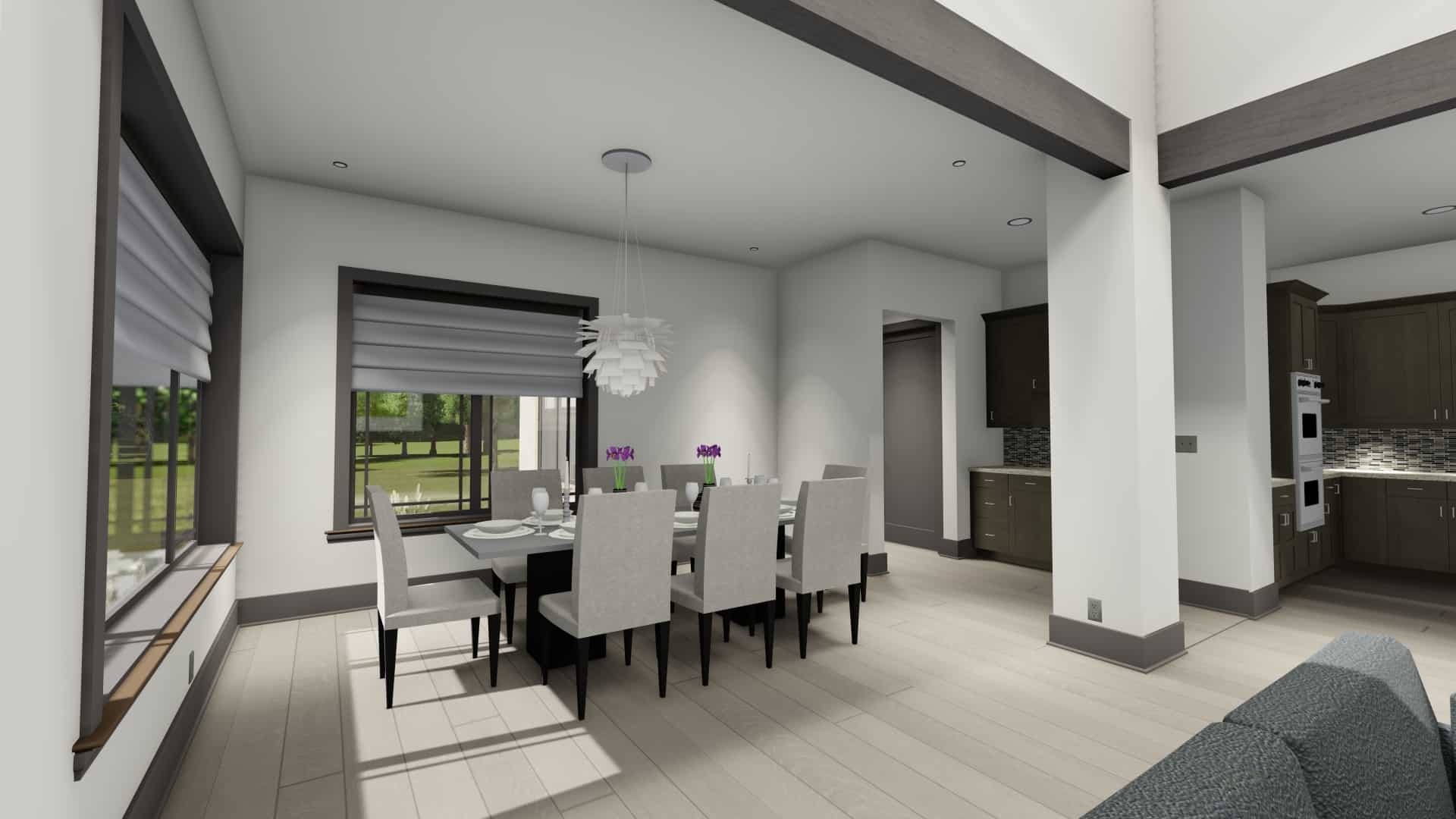 Dining Room of this 3-Bedroom, 3125 Sq Ft Plan - 194-1047