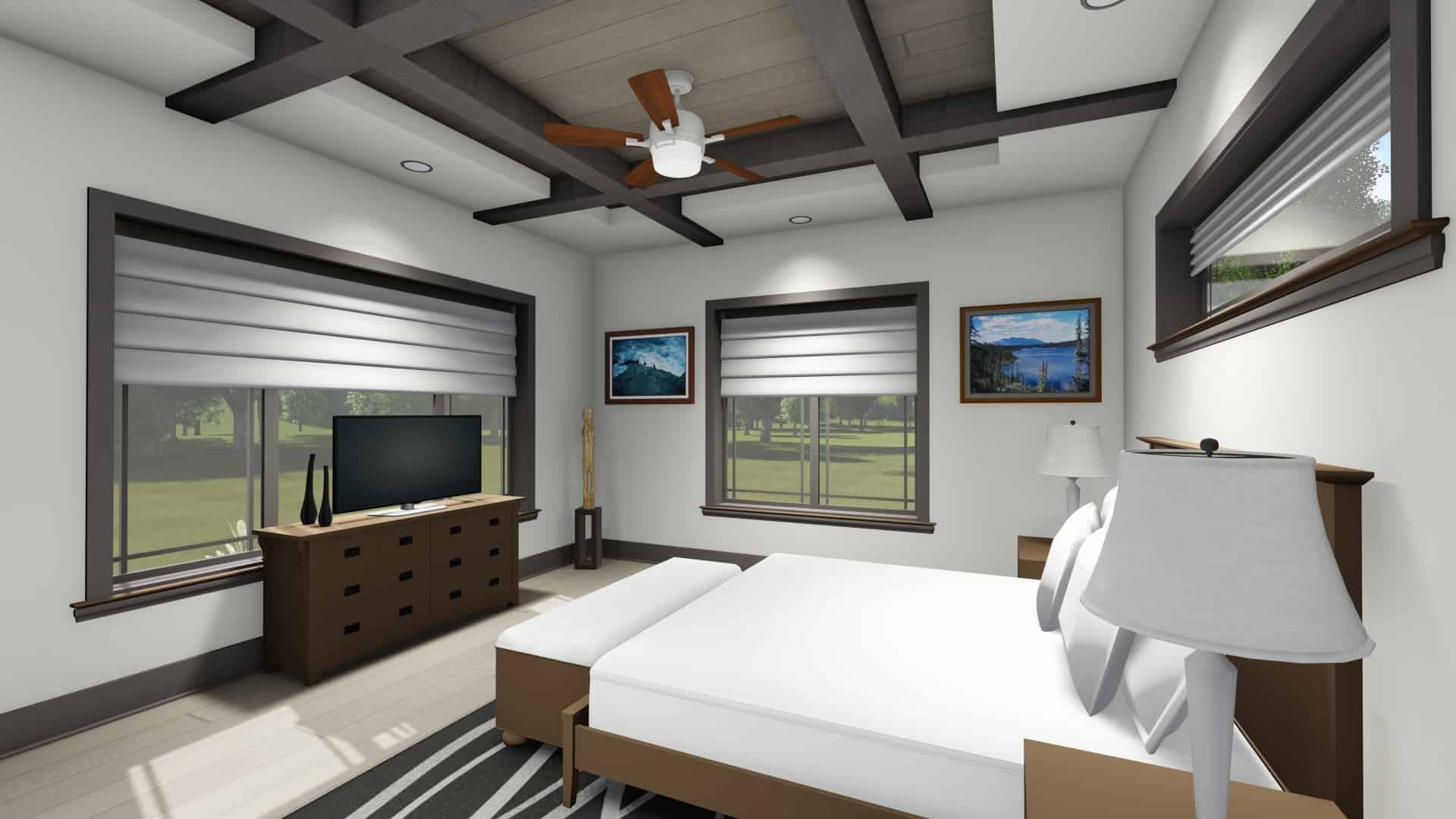 Master Bedroom of this 3-Bedroom, 3125 Sq Ft Plan - 194-1047