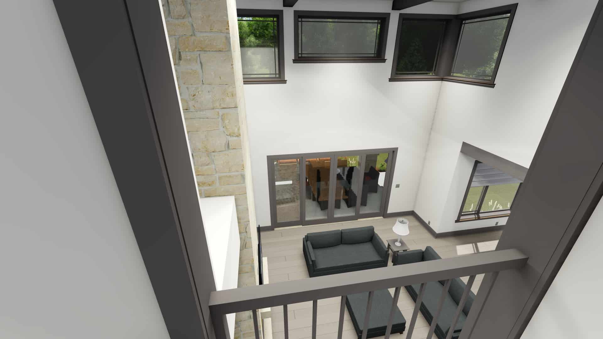 Living Room of this 3-Bedroom, 3125 Sq Ft Plan - 194-1047