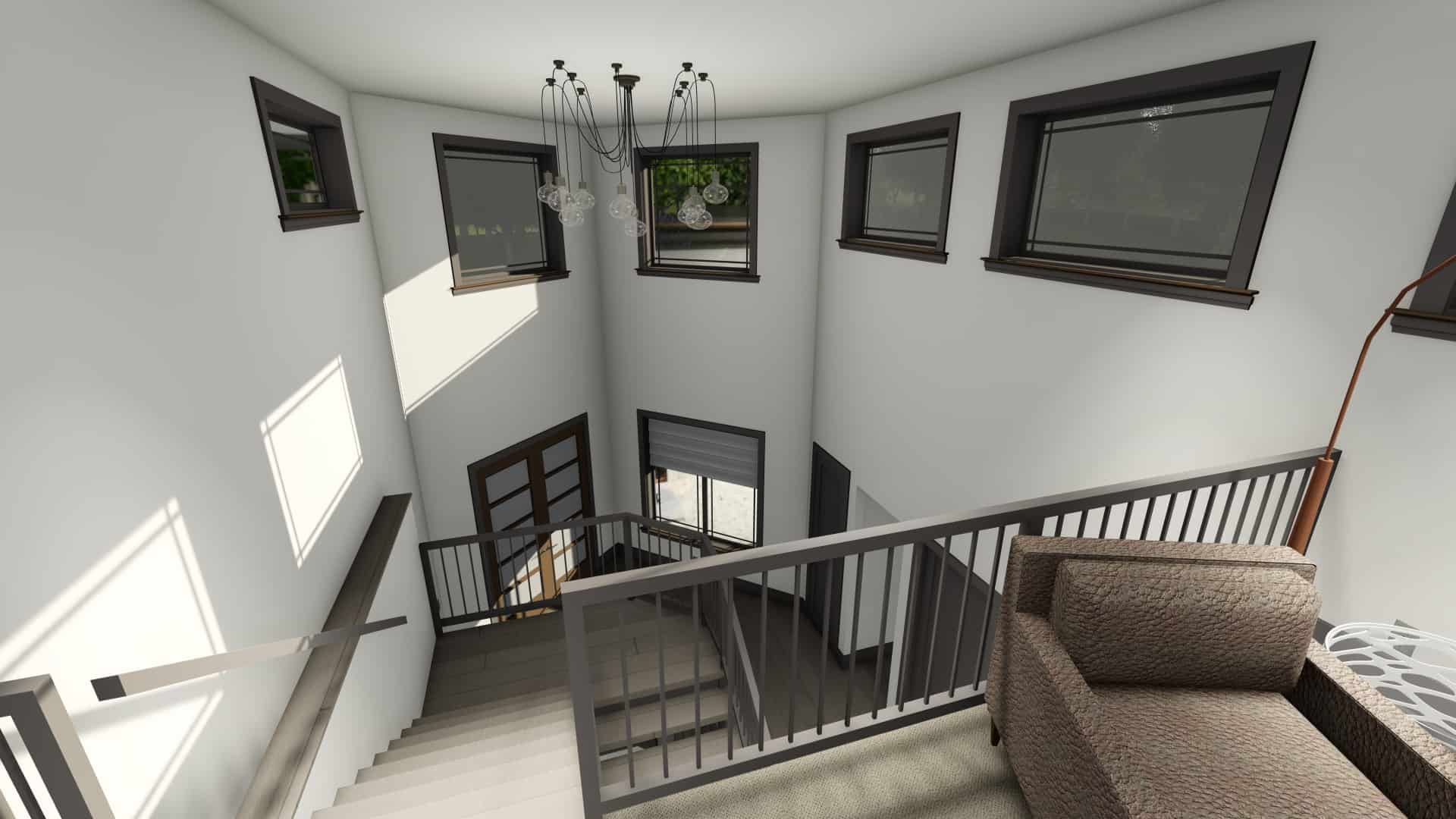 Stairs of this 3-Bedroom, 3125 Sq Ft Plan - 194-1047