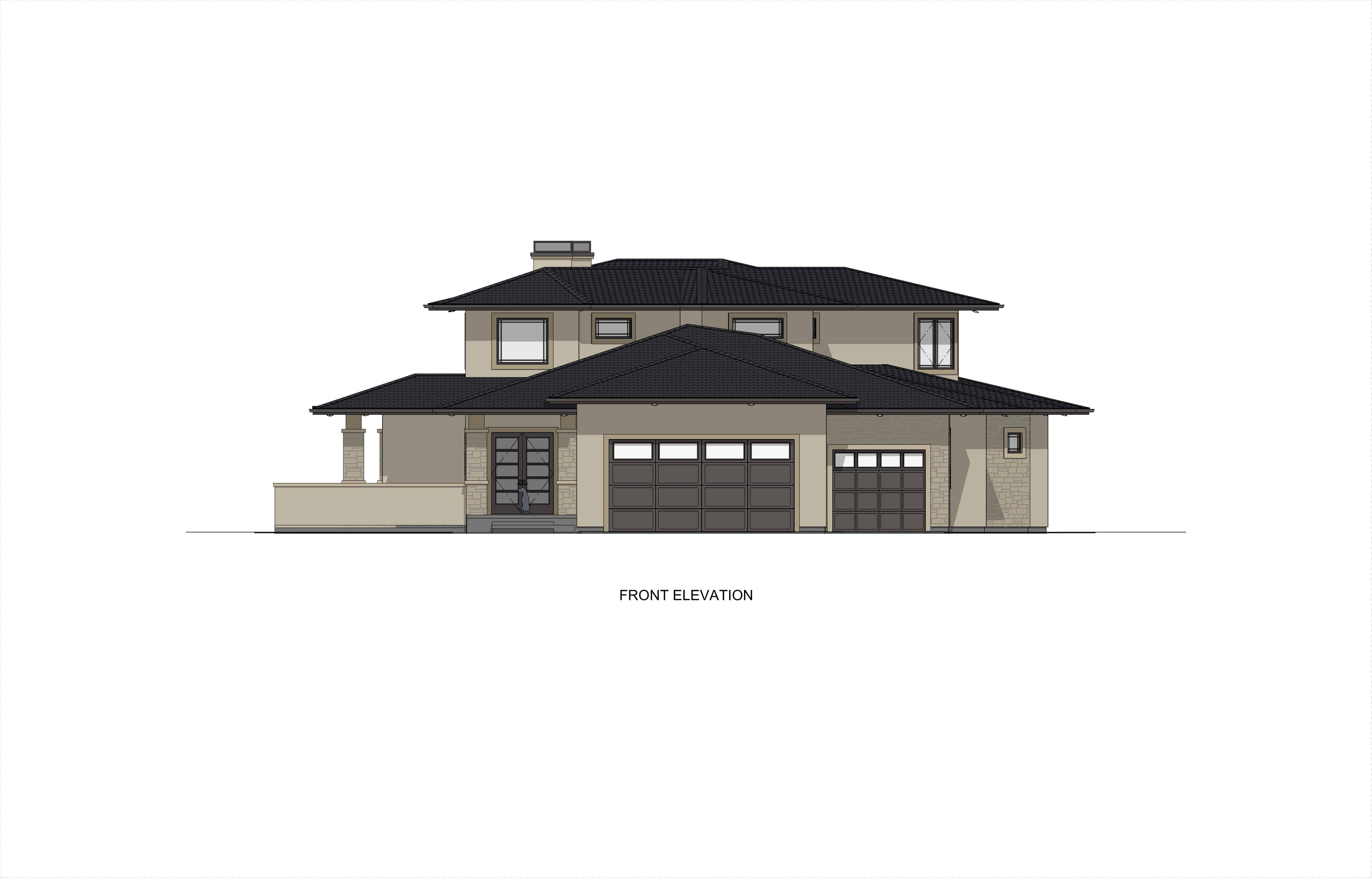 Home Plan Front Elevation of this 3-Bedroom,3125 Sq Ft Plan -194-1047