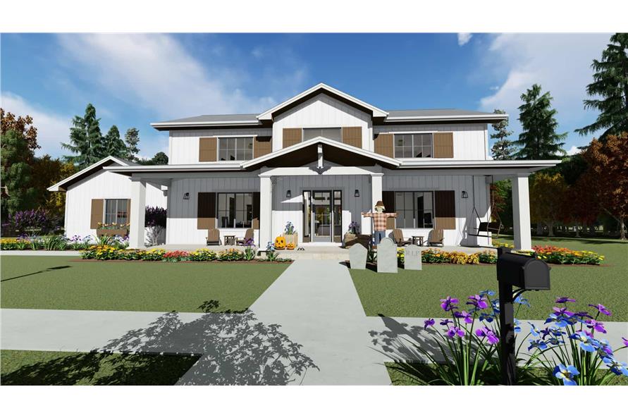 Front View of this 5-Bedroom,3117 Sq Ft Plan -3117