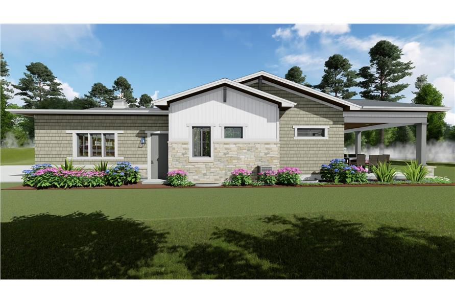 Side View of this 2-Bedroom,2470 Sq Ft Plan -2470