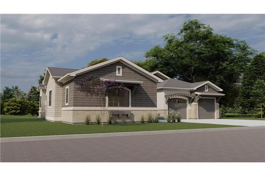 Left Side View of this 5-Bedroom, 4576 Sq Ft Plan - 194-1060