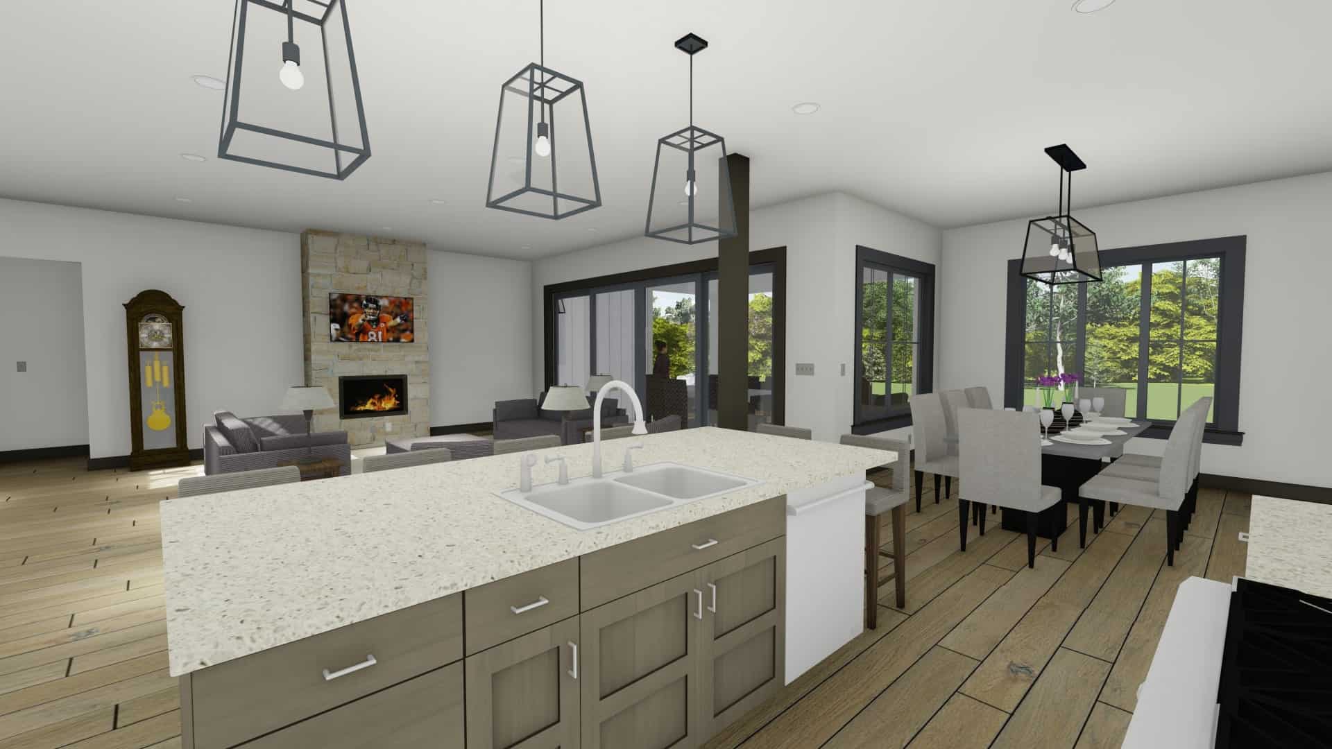 Kitchen: Breakfast Nook of this 3-Bedroom, 4377 Sq Ft Plan - 194-1066