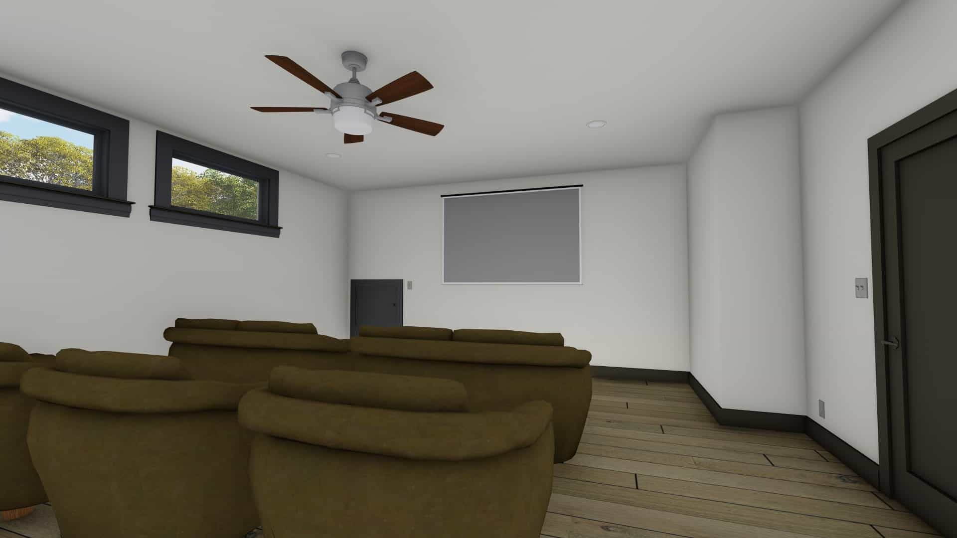 Media Room of this 3-Bedroom, 4377 Sq Ft Plan - 194-1066