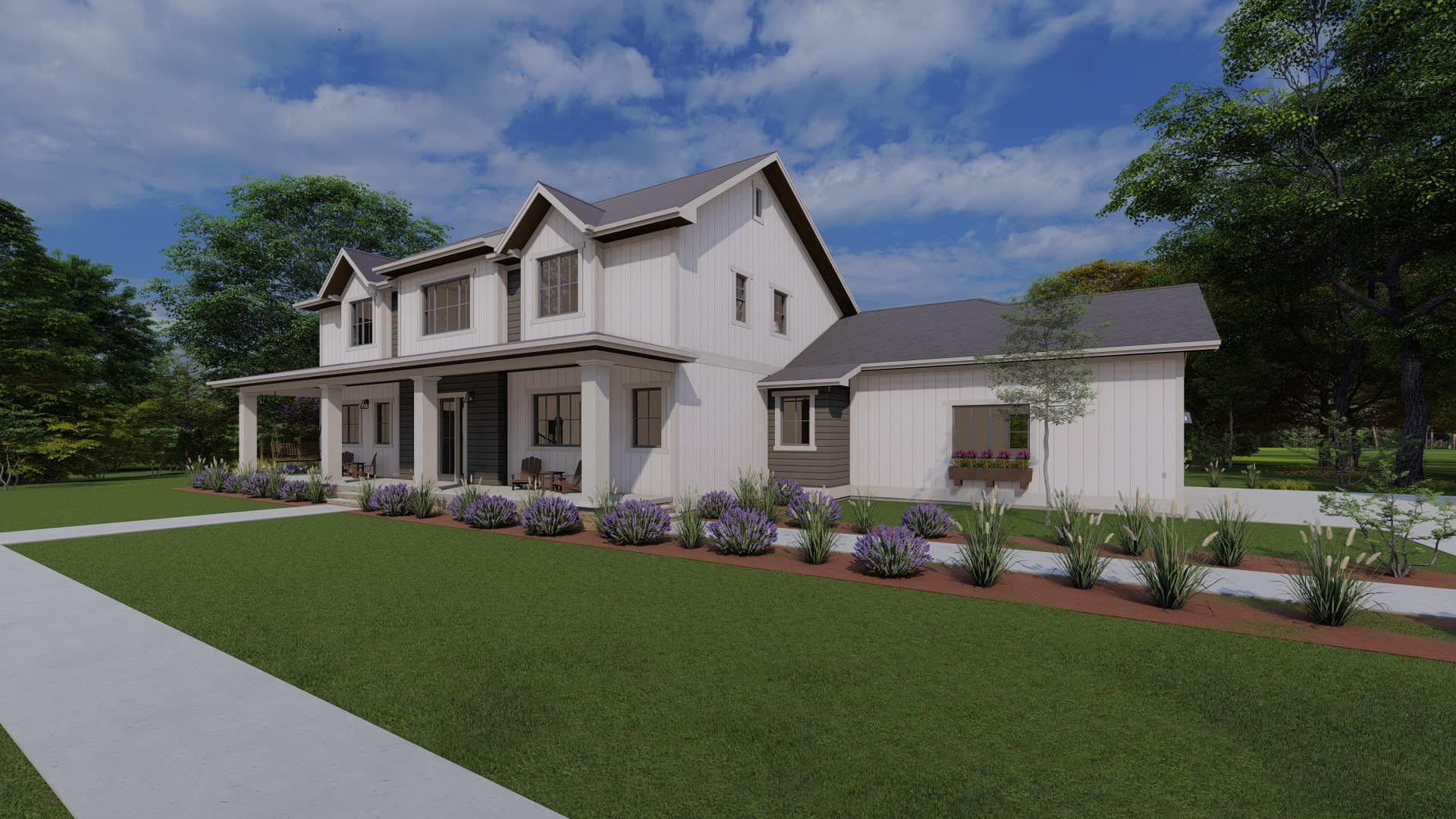 Right Side View of this 3-Bedroom, 4377 Sq Ft Plan - 194-1066