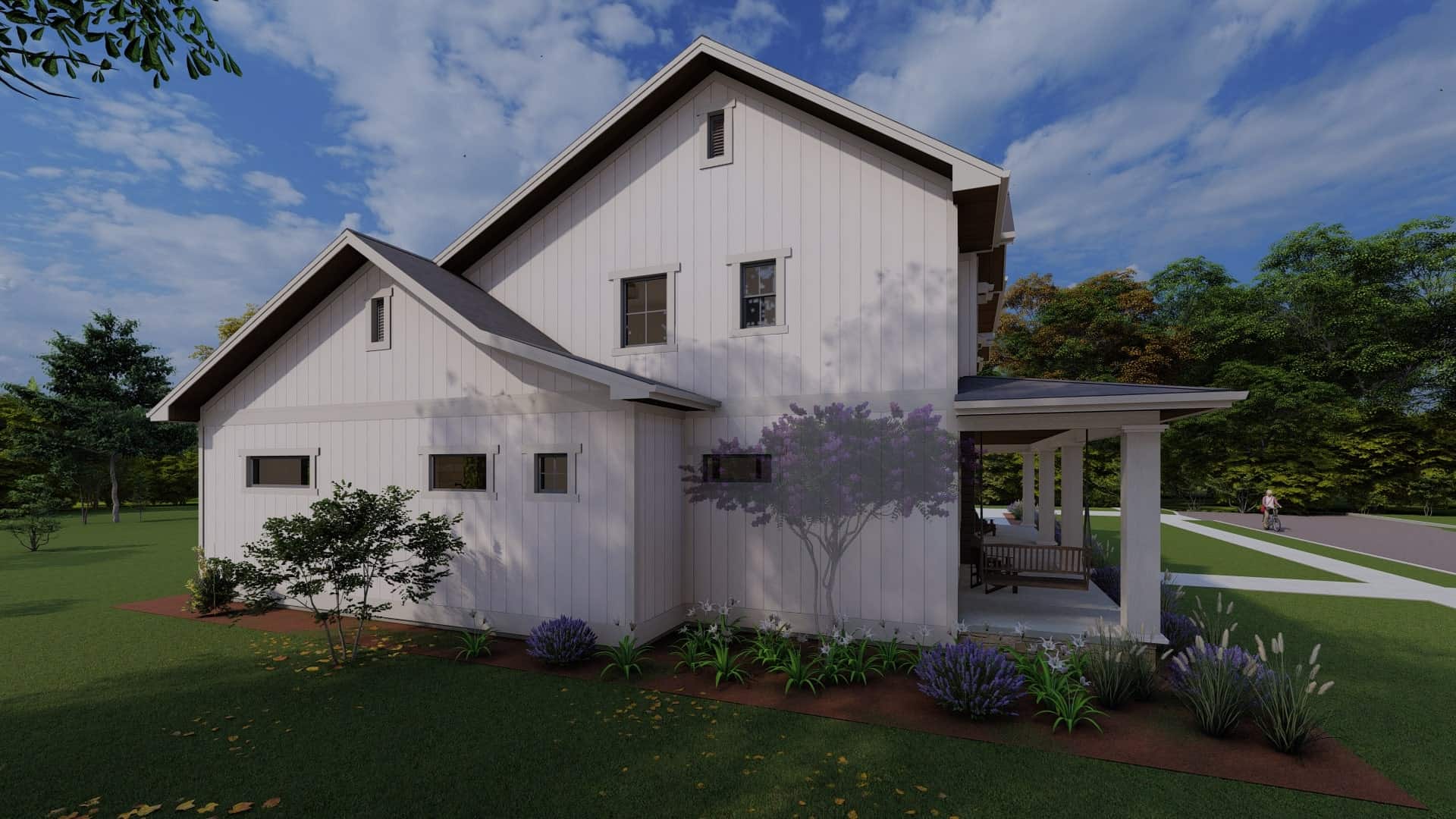 Side View of this 3-Bedroom, 4377 Sq Ft Plan - 194-1066