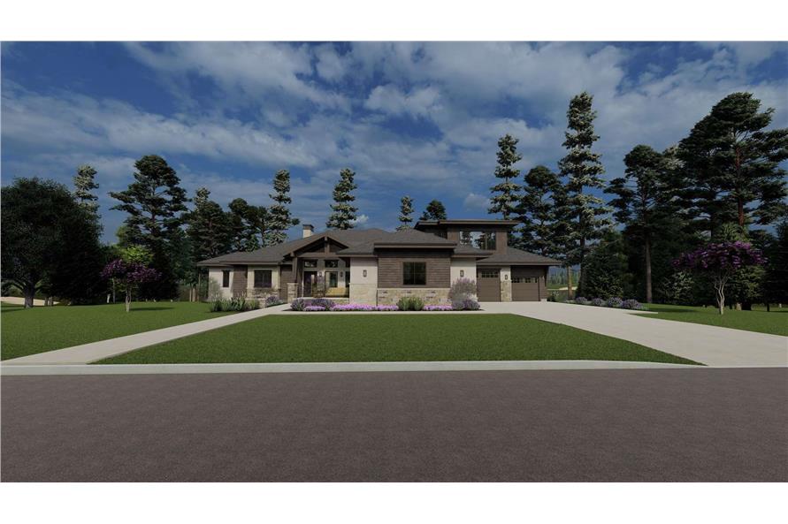 Front View of this 5-Bedroom,6317 Sq Ft Plan -194-1067