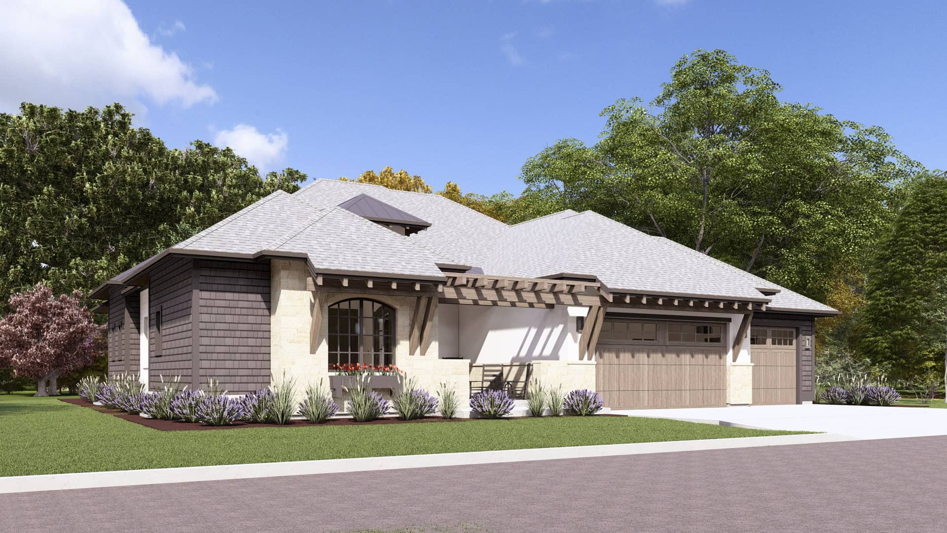 Home Plan Front Elevation of this 3-Bedroom,2537 Sq Ft Plan -194-1075