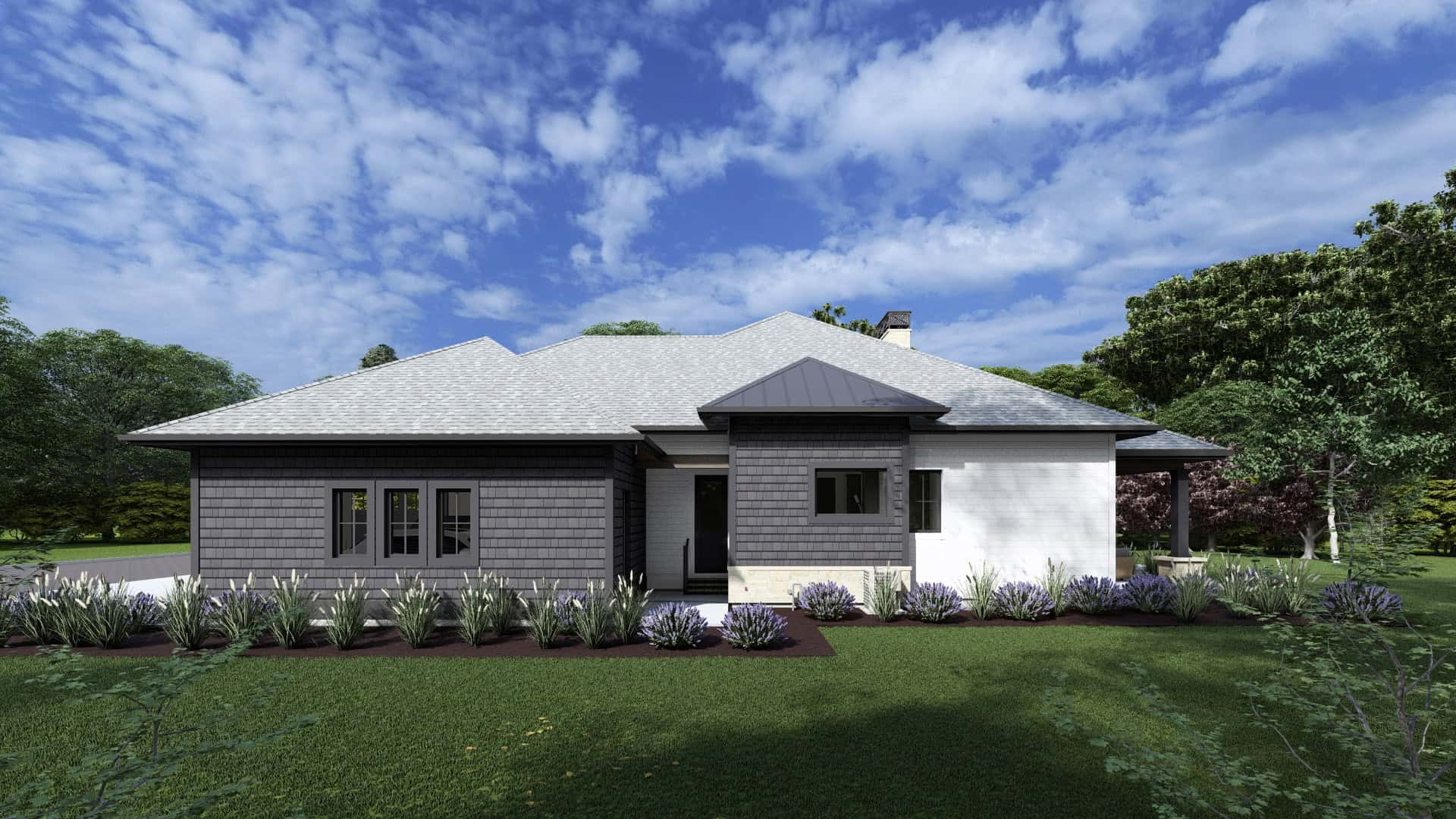 Home Plan Right Elevation of this 3-Bedroom,2537 Sq Ft Plan -194-1075
