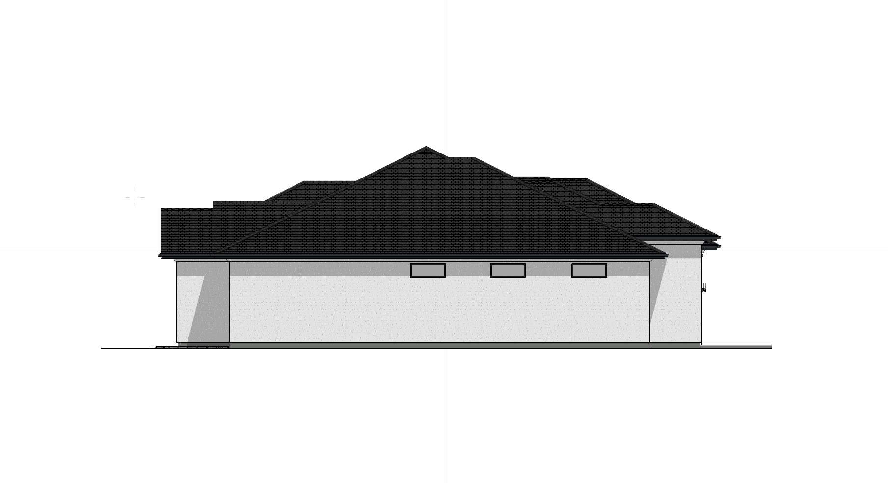 Home Plan Left Elevation of this 3-Bedroom,2624 Sq Ft Plan -194-1079
