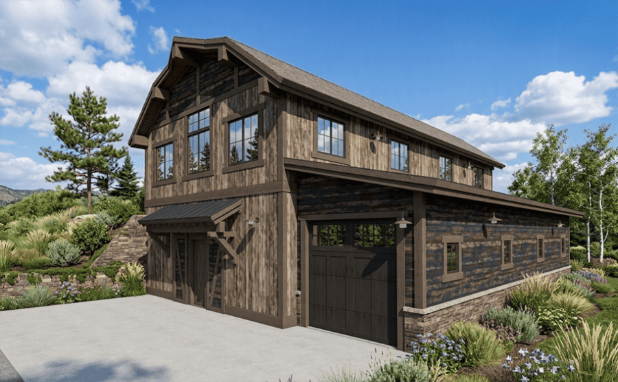Rear View of this 2-Bedroom,1825 Sq Ft Plan -194-1084