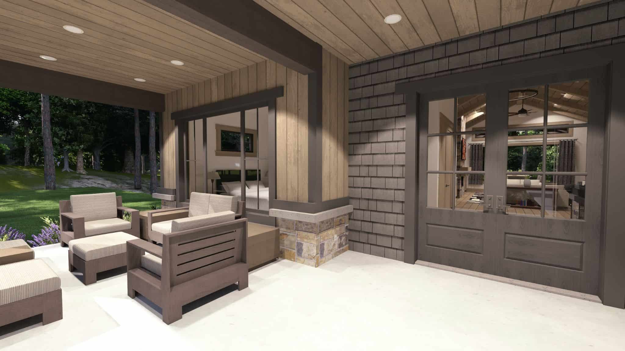 Porch of this 3-Bedroom,2973 Sq Ft Plan -194-1085