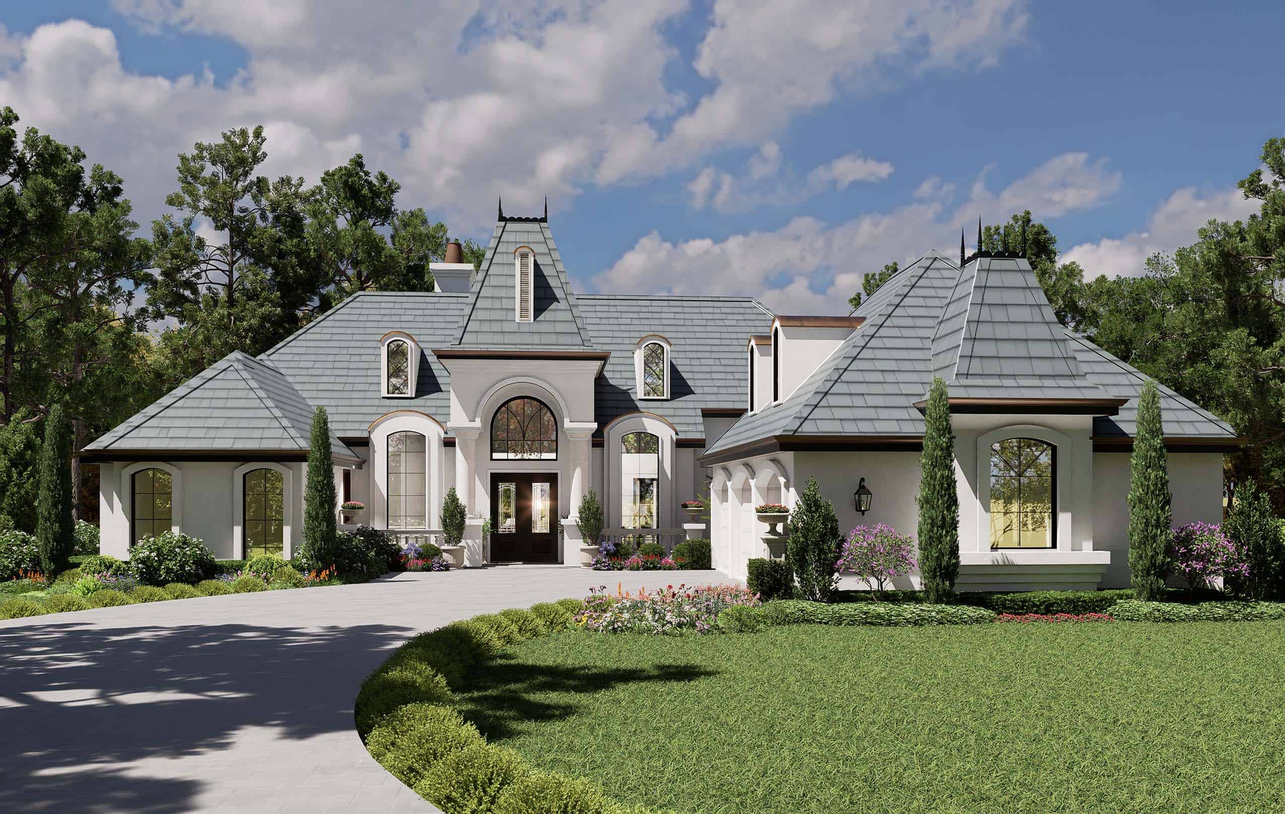 Front View of this 3-Bedroom,3329 Sq Ft Plan -195-1006