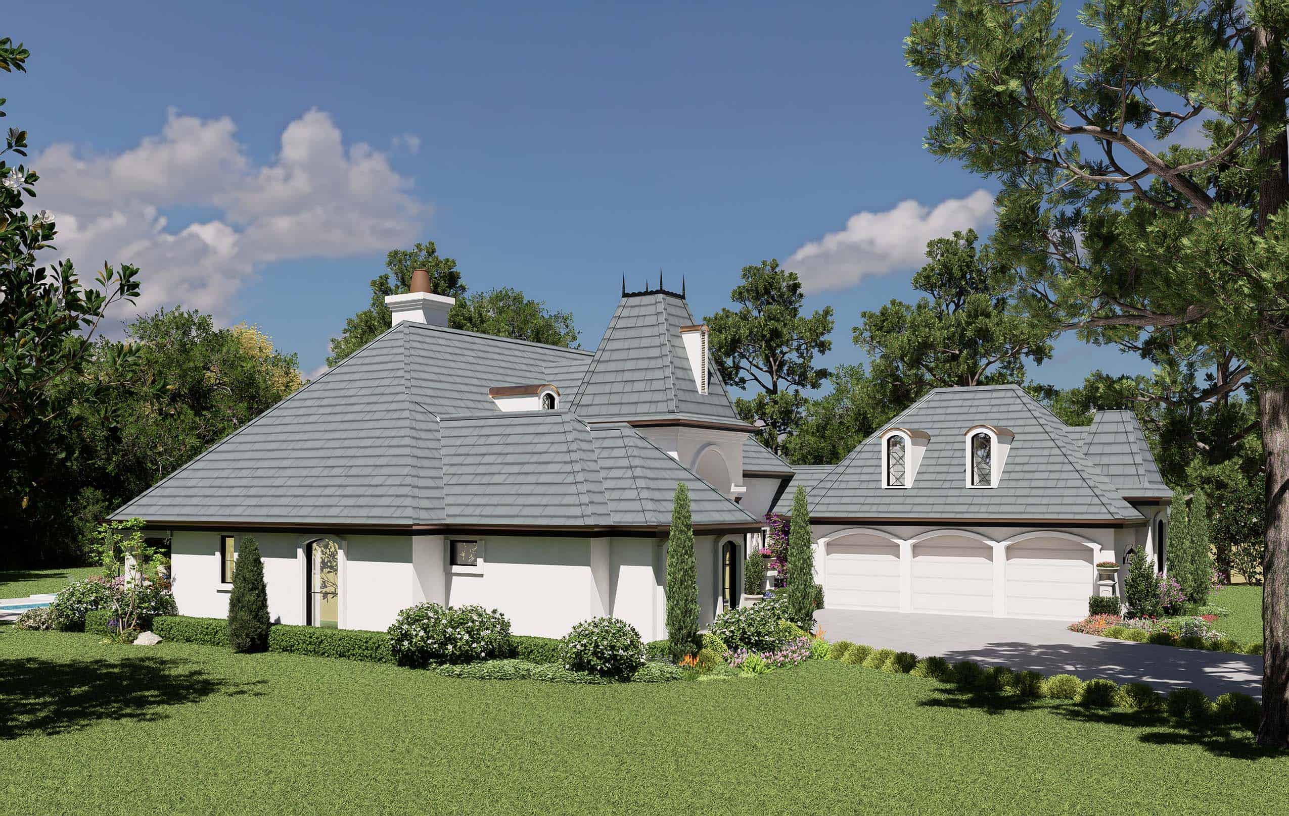 Left Side View of this 3-Bedroom,3329 Sq Ft Plan -195-1006