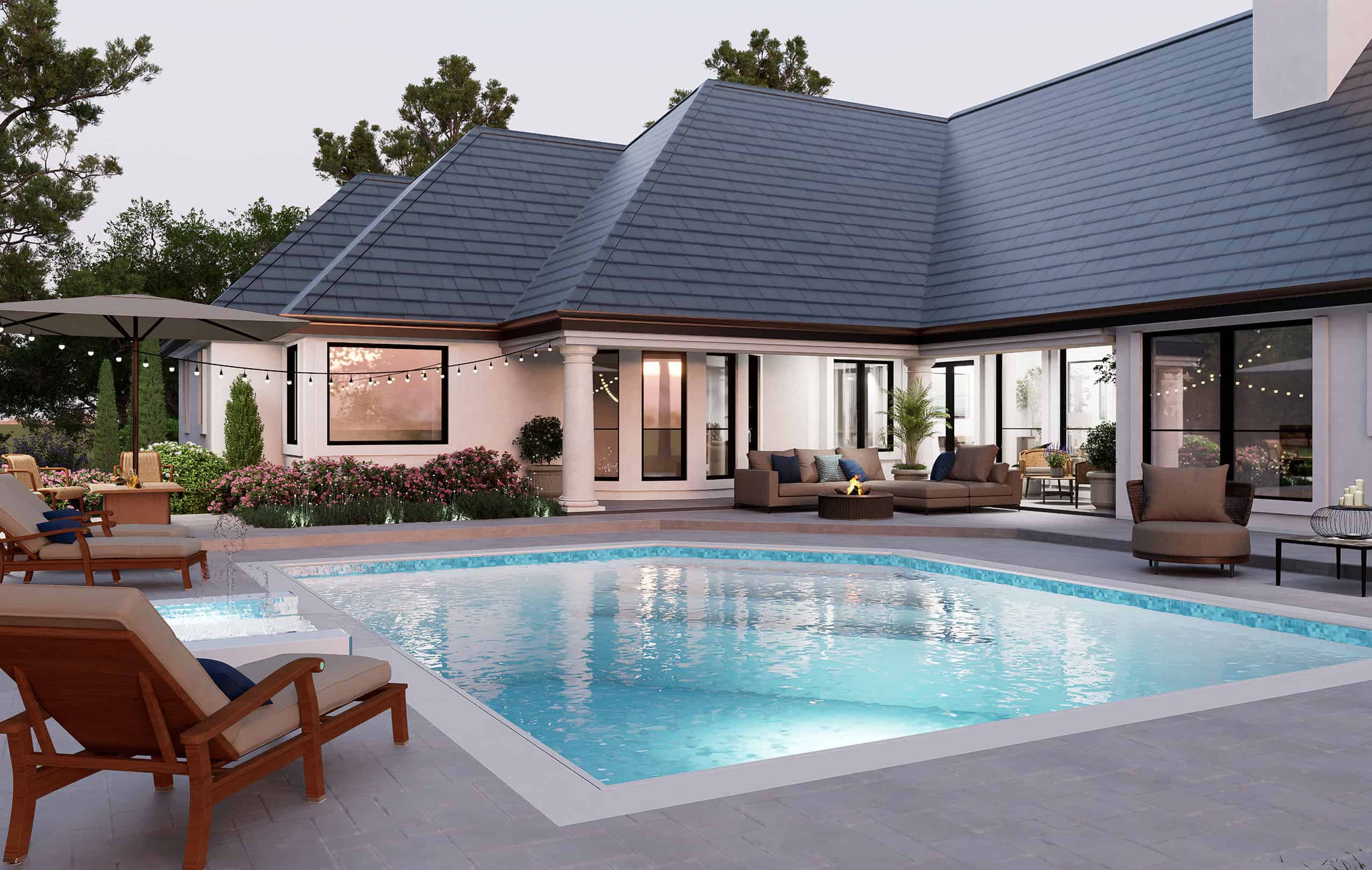 Home Plan Rear Elevation of this 3-Bedroom,3329 Sq Ft Plan -195-1006