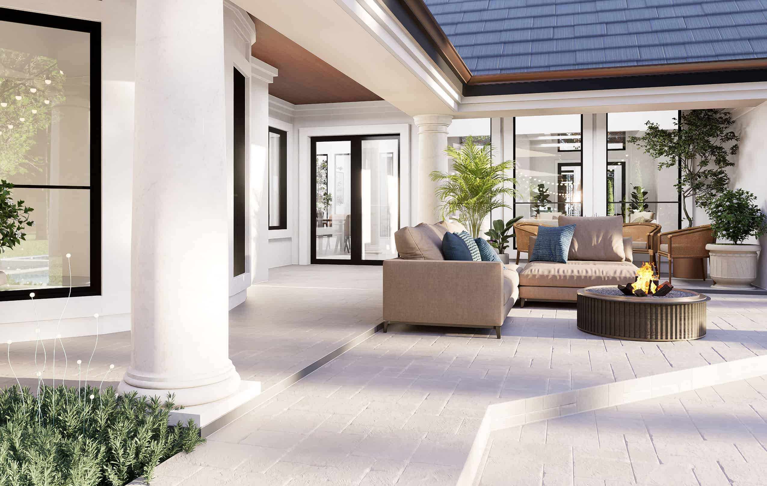 Rear View of this 3-Bedroom,3329 Sq Ft Plan -195-1006