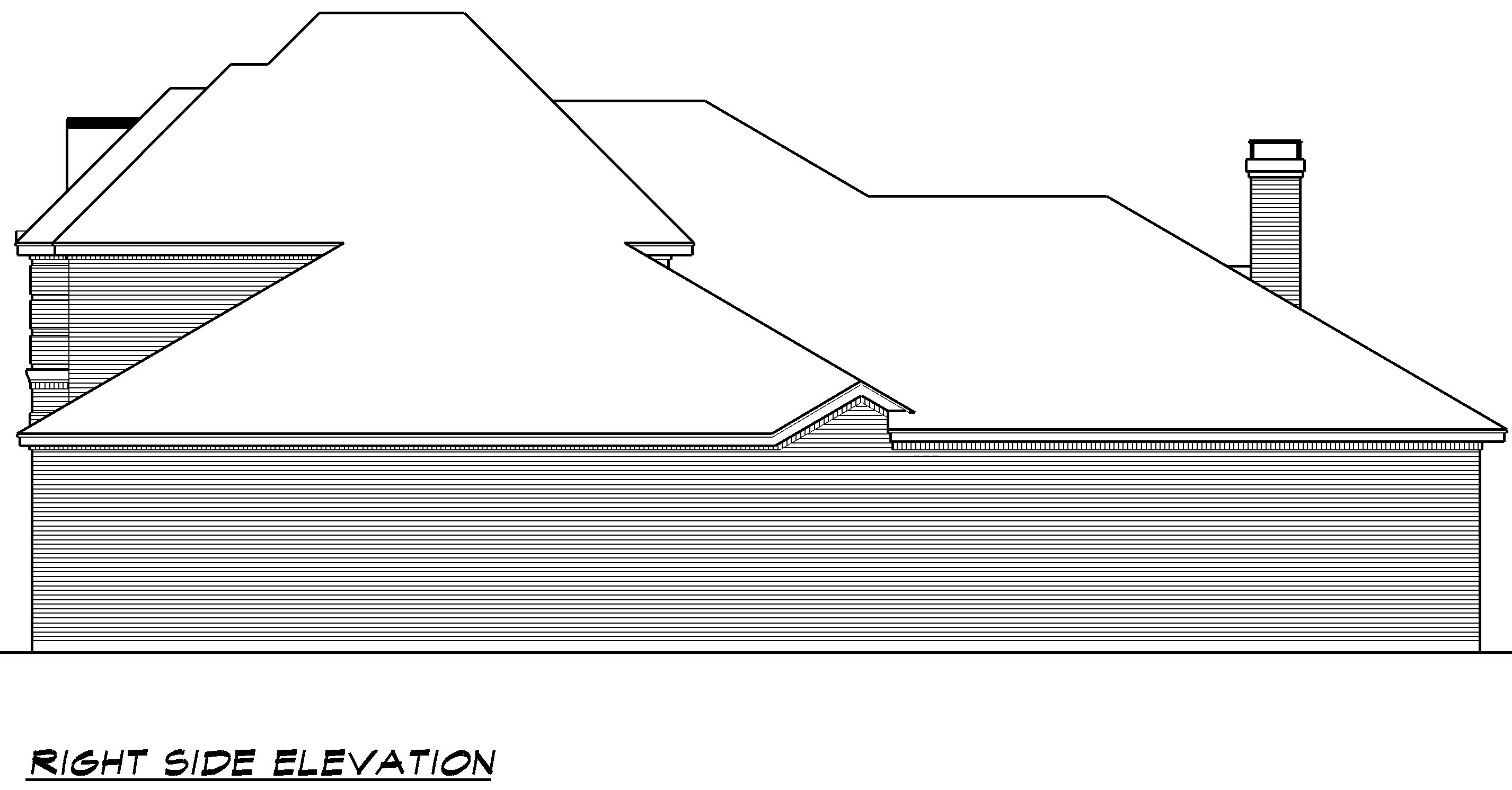 Home Plan Right Elevation of this 3-Bedroom,3666 Sq Ft Plan -195-1017