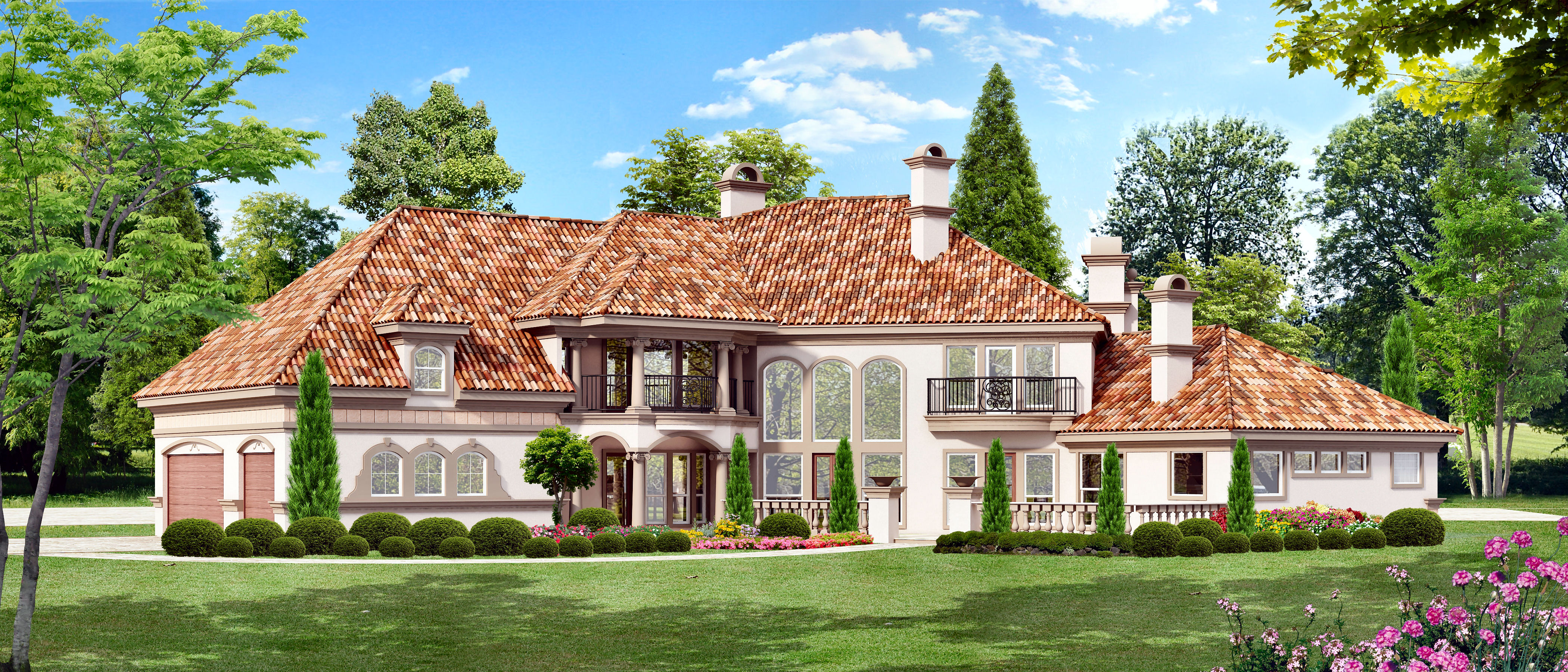 Rear View of this 5-Bedroom,5057 Sq Ft Plan -5057