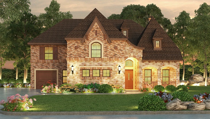 Front View of this 5-Bedroom, 5297 Sq Ft Plan - 195-1069