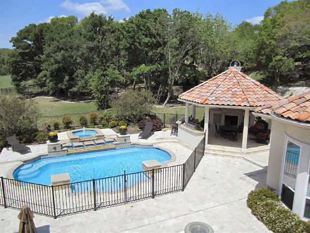 Pool of this 5-Bedroom,5907 Sq Ft Plan -5907