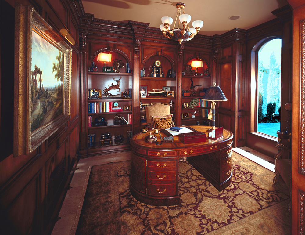 Home Office: Library of this 3-Bedroom,5343 Sq Ft Plan -5343