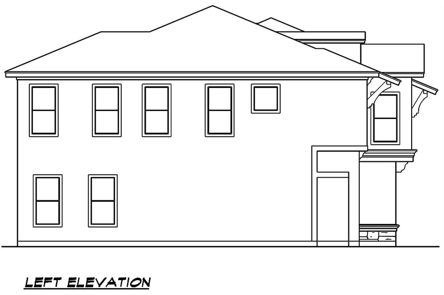 195-1106: Home Plan Left Elevation